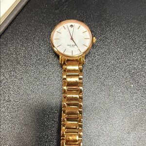 Kate Spade Rose Gold Watch with Mother of Pearl Face